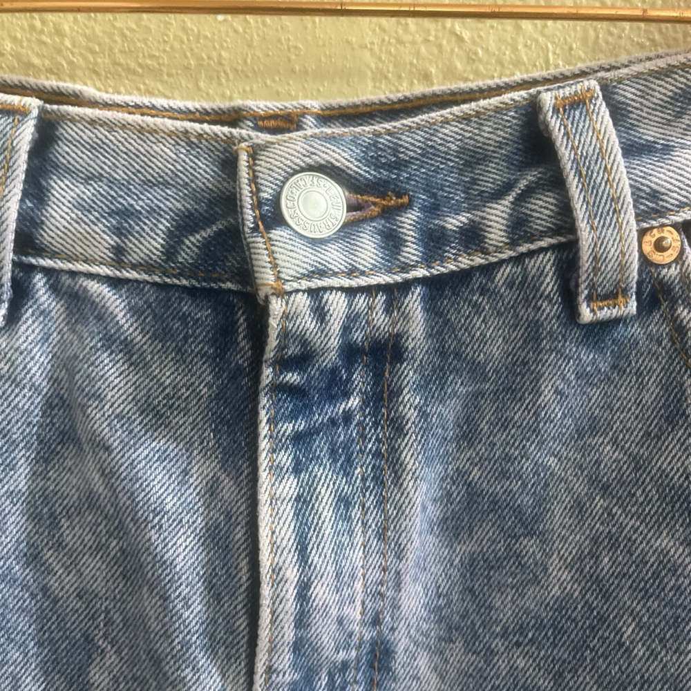 Vintage Levis 550 Womens 8 High-waisted blue denim cut off shorts Made in USA - Picture 3 of 6